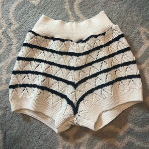Zara Striped Knit Shorts